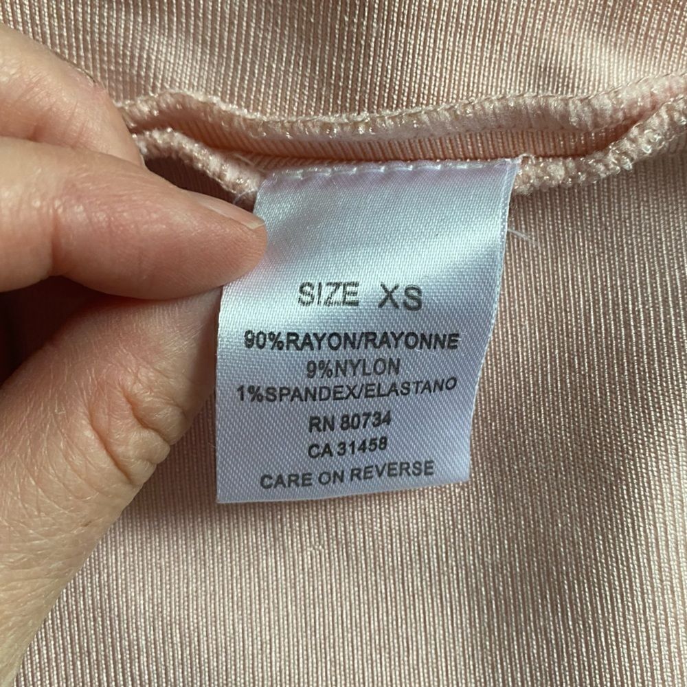 Light Pink Bandage Cocktail Party Dress Size XS - Picture 11 of 12